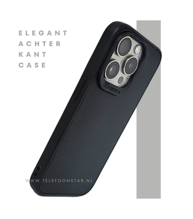 Mat Zwart iPhone 15 Pro Max Hoesje met Camerabescherming – Clean & Krachtig | Telefoonstar.nl