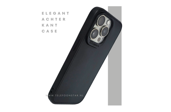 Mat Zwart iPhone 15 Pro Hoesje met Camerabescherming – Clean & Krachtig | Telefoonstar.nl