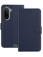 Hoesje voor Xiaomi Redmi A7 Pro Bookcase Blauw Leren Look Beschermhoes