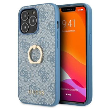 Trendy iPhone 13 Pro Ring Case Blue Edition