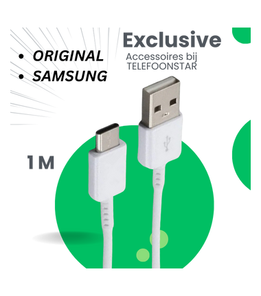 Samsung Kabel USB naar USB-C (1m) Zwart/Wit