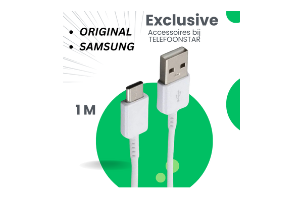 Samsung Kabel USB naar USB-C (1m) Zwart/Wit
