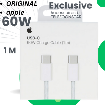 Originele Apple USB-C naar USB-C Kabel 1 Meter – Snelladen & Data