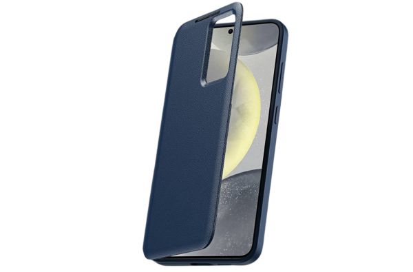 Samsung Galaxy S26 Ultra Donker Bluwe Wallet Case Met Smart Window Bescherming