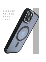 ClearMag Edge &ndash; MagSafe Transparant iPhone 13 / 14 Hoesje met Zwarte Rand | Telefoonstar.nl