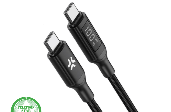 USB-C naar USB-C Oplaadkabel met LED Indicator – 2 Meter