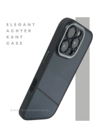 hoesje doorzichtig zwarte randen silicone voor iPhone 16 Pro Max