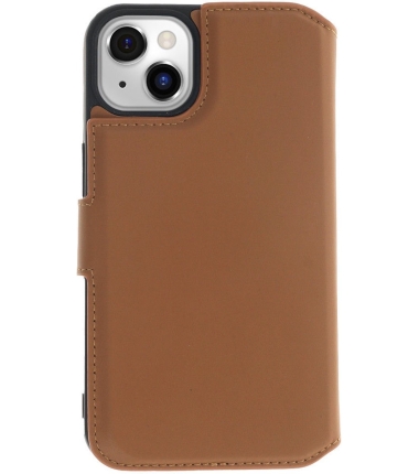 iPhone 15 Plus 2 in 1 Hoesje | 100% Leer | Minimalistisch | Bruin