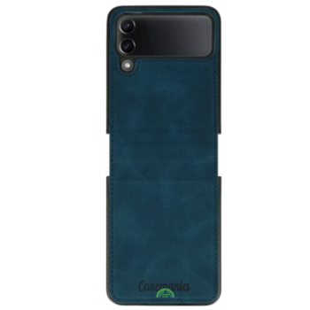 Hoesje voor Samsung Z Flip 7 FE Donkerblauw Wallet Case