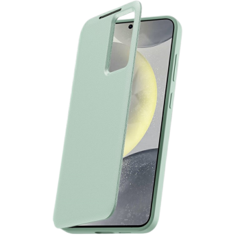 Samsung Galaxy S26 Ultra Licht Groen Lederlook Hoesje Smart View Cover