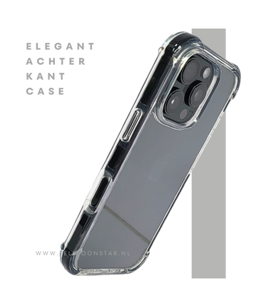 iPhone 16 Pro max Transparant Hoesje met Verstevigde Randen – Heldere Achterkant Bescherming