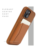 iPhone 15 Hoesje &ndash; Cognacbruin met Pasjeshouder | Functioneel & Stijlvol