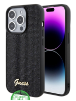 iPhone 15 Pro Design Hoesje &ndash; Modern Zwart met Structuur