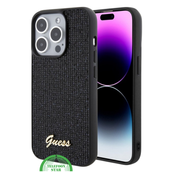 iPhone 15 Pro Design Hoesje – Modern Zwart met Structuur