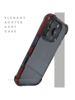 iPhone 16 Pro Rood Hoesje Met Transparante Achterkant Stevige Randbescherming