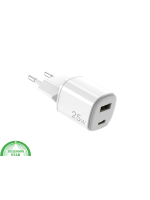 25W Snellader USB-A en USB-C Adapter &ndash; Compacte Duo Adapter