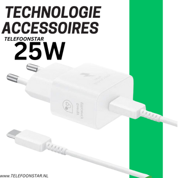 OpladerStar Reislader 25W Super Fast Charging Met USB C Kabel