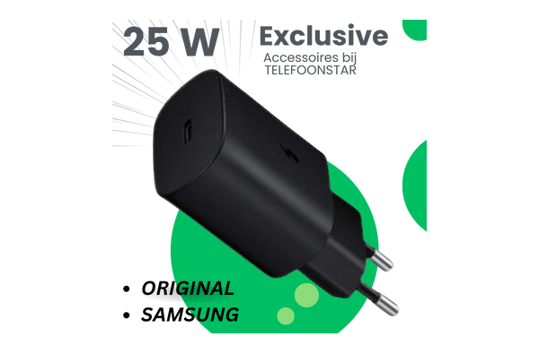 OpladerStar 25W USB-C PD Sneloplader – Compact & Krachtig