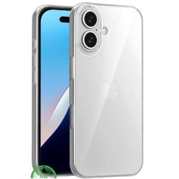 Perfecte pasvorm voor iPhone 16 – Silicone, Flexibel, Helder & Extra Sterk, transparant en Extra bescherming voor camera en scherm | Telefoonstar