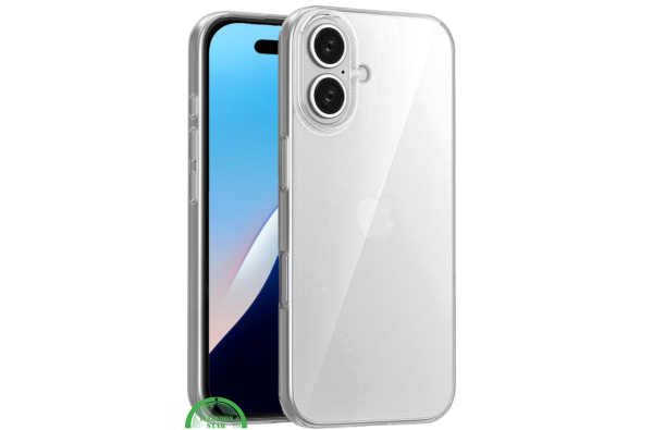 Perfecte pasvorm voor iPhone 16 – Silicone, Flexibel, Helder & Extra Sterk, transparant en Extra bescherming voor camera en scherm | Telefoonstar