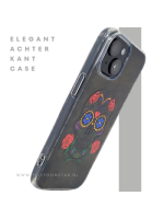 iPhone 15 Hoesje &ndash; Sugar Skull Design | Transparant, Kleurrijk & Uniek