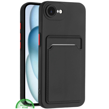 Hoesje voor iPhone 16E TPU Pasjes Backcase Praktisch, Slank & Schokbestendig