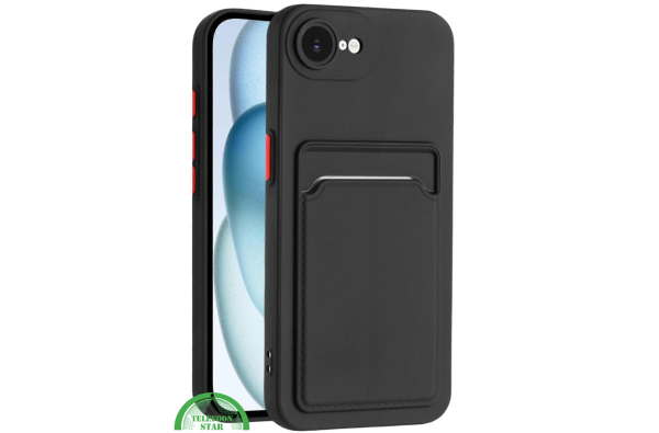 Hoesje voor iPhone 16E TPU Pasjes Backcase Praktisch, Slank & Schokbestendig