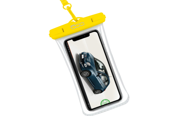 Universele Waterdichte Telefoonhoes IPX8 Geel &ndash; Geschikt voor iPhone 18 Serie tot 7 Inch