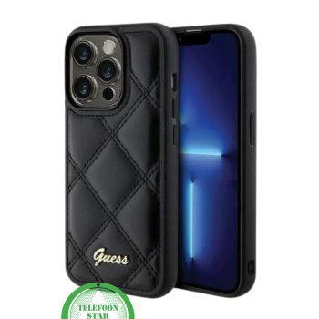 Zwart Elegant Hoesje met Goud Detail iPhone 15 Pro Max