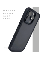 iPhone 16 Pro Zwart Hoesje Mat Design Strakke Achterkant Bescherming