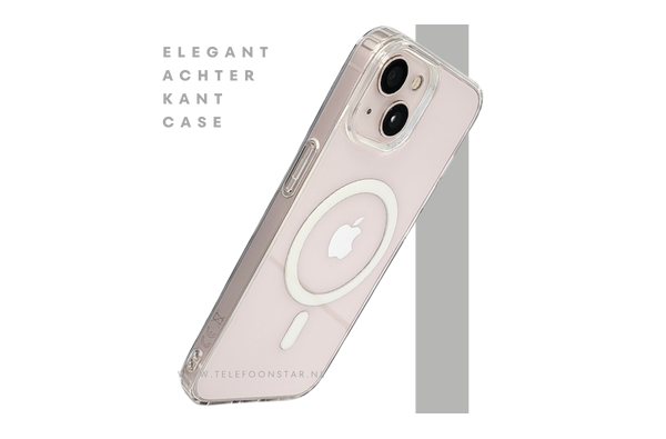 ClearMag Halo – Transparant iPhone 13 / 14 Hoesje met Witte Magneetring | Telefoonstar.nl