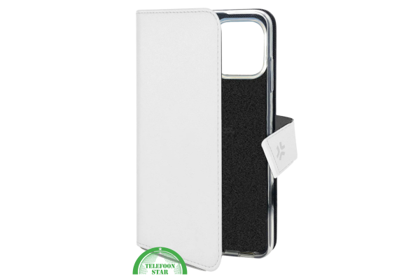 iPhone 16 Pro Bookcase Hoesje – Wit | Elegant Design met Volledige Bescherming