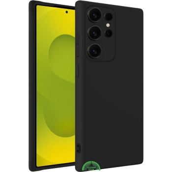 Zwart Hoesje voor S23 Ultra Transparant, Slank, Helder, silicone en Krasbestendig