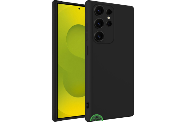 Zwart Hoesje voor S23 Ultra Transparant, Slank, Helder, silicone en Krasbestendig