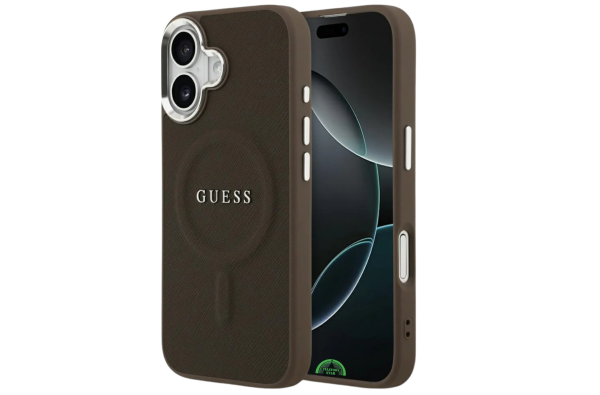 Hoesje iPhone 17 Bruin MagSafe CarbonGrip Case Sterke Slank