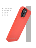 iPhone 15 Hoesje &ndash; Oranje Met Spikkeltextuur | Fel, Fris & Functioneel