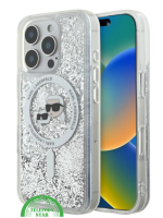 iPhone 16 Pro Glitter Hoesje &ndash; Transparant Zilver | Luxe Bescherming met Sprankelende Stijl