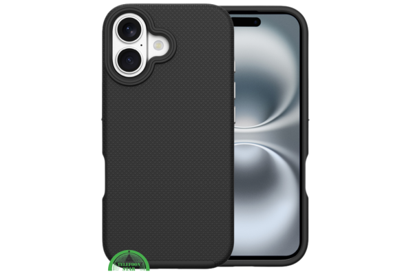 Hoesje voor iPhone 16 Zwart Anti-Slip Bescherming – Sterk, Slank & Gripvast