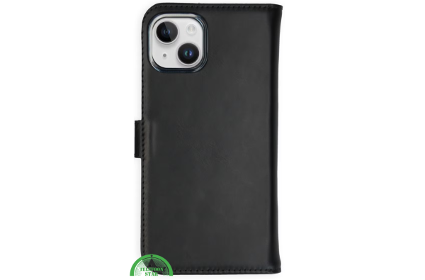 Bookcase Hoesje voor iPhone 15 Lederen – Elegant, Veilig & Praktisch