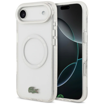 Transparant iPhone 17 Air hoesje met magneet-ring voor extra gemak