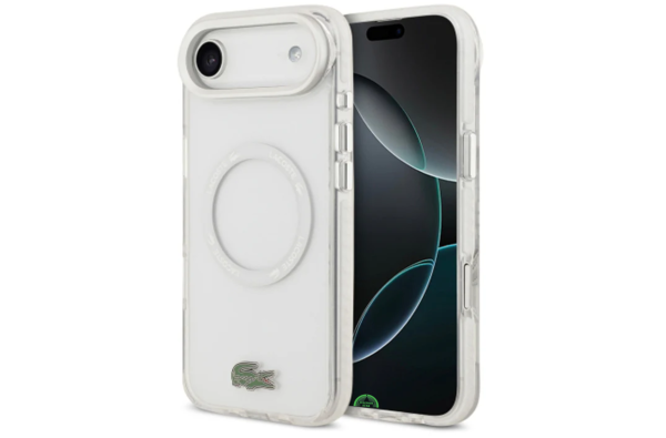 Transparant iPhone 17 Air hoesje met magneet-ring voor extra gemak