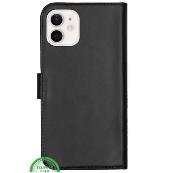 Bookcase Hoesje voor iPhone 12 Mini Zwart Functioneel, Elegant & Volledige Bescherming