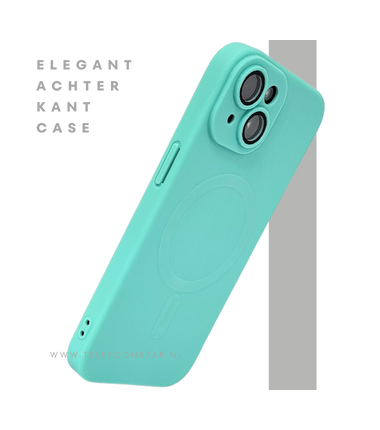 iPhone 15 Hoesje – Turquoise Met MagSafe | Fris, Functioneel & Kleurvol
