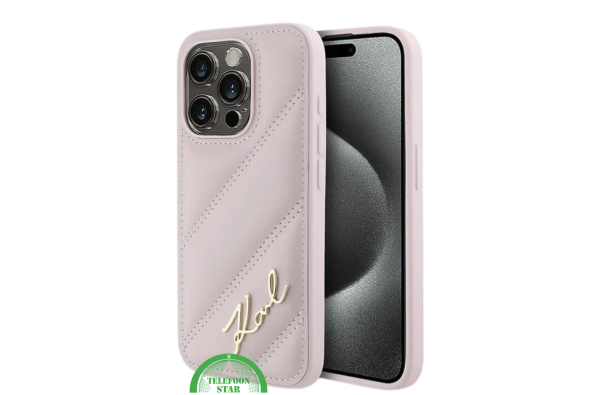 iPhone 16 Pro Luxe Leren Hoesje – Roze | Elegant, Stevig en Stijlvol Design