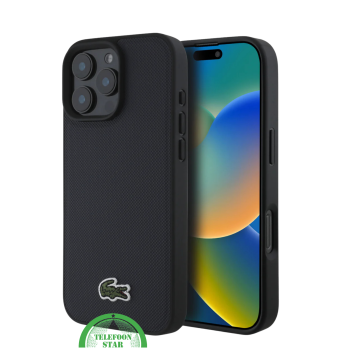 Hoesje voor iPhone 16 Pro Max Zwart – Luxe Bescherming met Stijlvolle Textuur