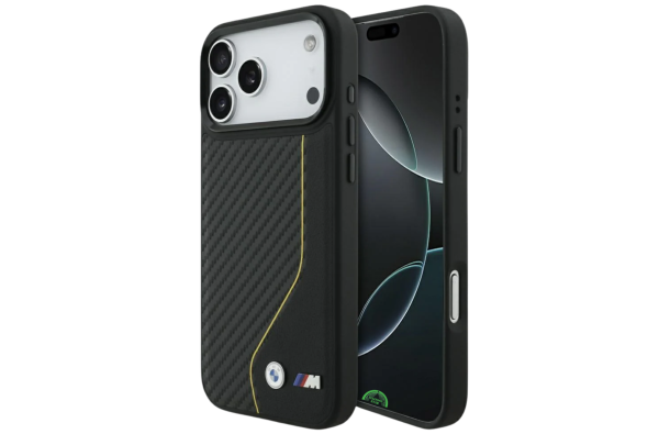 Hoesje voor iPhone 17 Pro Max Zwart Carbon Shield Sport Case