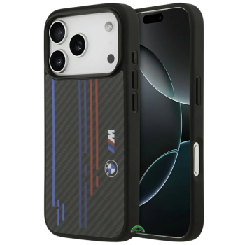 Hoesje voor iPhone 17 Pro Zwart Carbon Performance Stripe Case