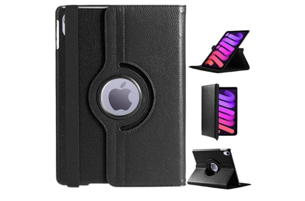 iPad Mini 6 Zwart 360&deg; Draaibaar Case Handsfree gebruik