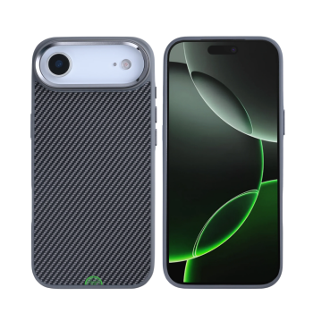 hoesje iPhone 17 Air Zwart Carbon Shield Grip Case