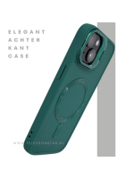 iPhone 15 Hoesje &ndash; Donkergroen Met MagSafe Ondersteuning | Stoer & Slim Ontwerp